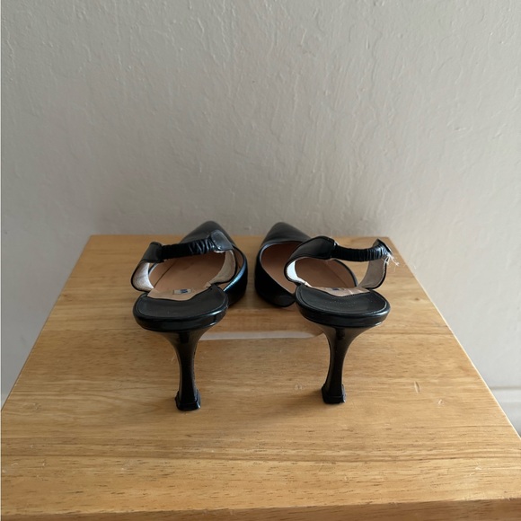 Manolo Blahnik black pointy slingback low heel size 35 - Picture 5 of 7